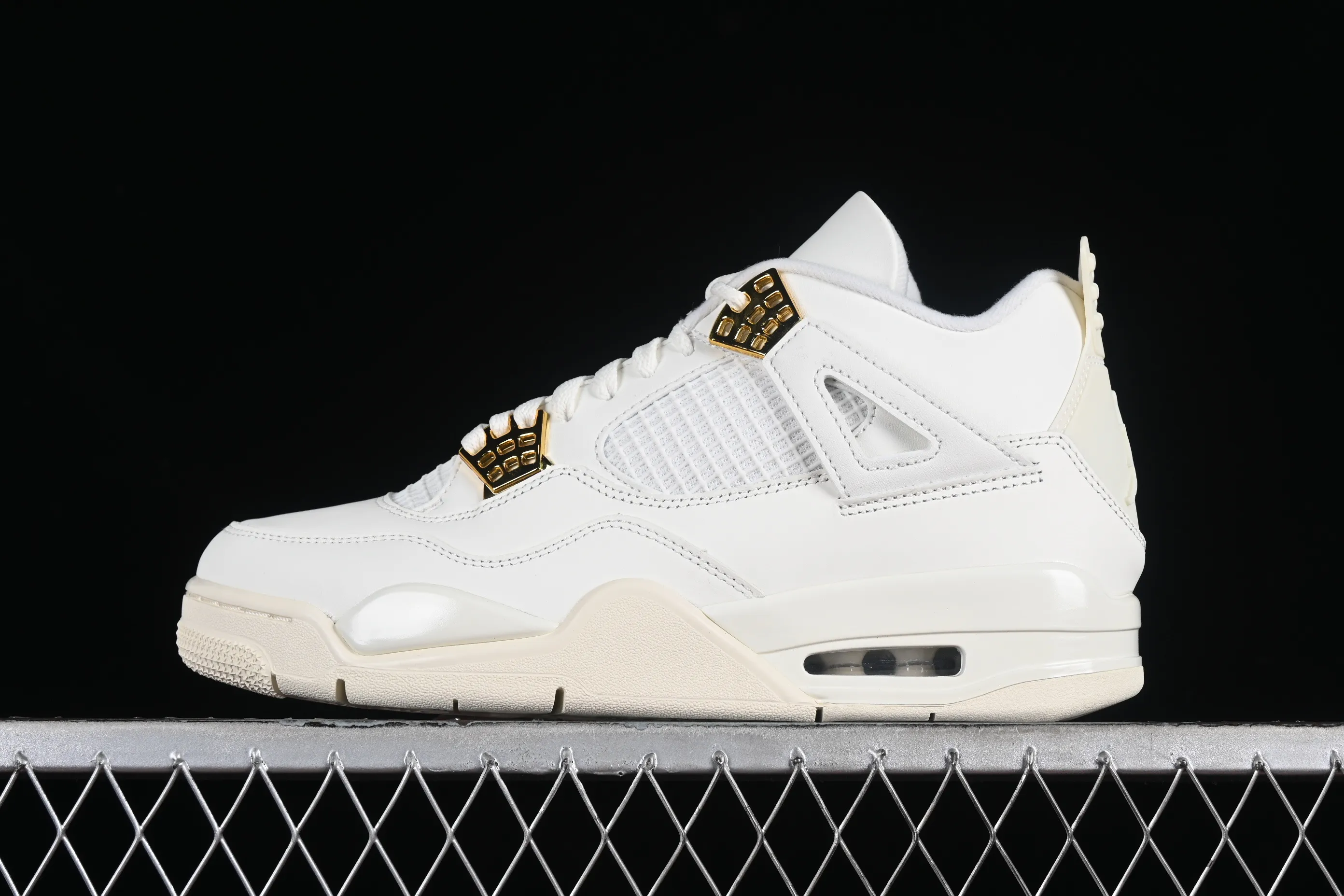 All categories Air Jordan Jordan series basketball shoes Air Jordan 4 GX foreign trade version Air Jordan 4 Retro "Metallic Gold" AJ4 Joe 4 meters white gold AQ9129-170